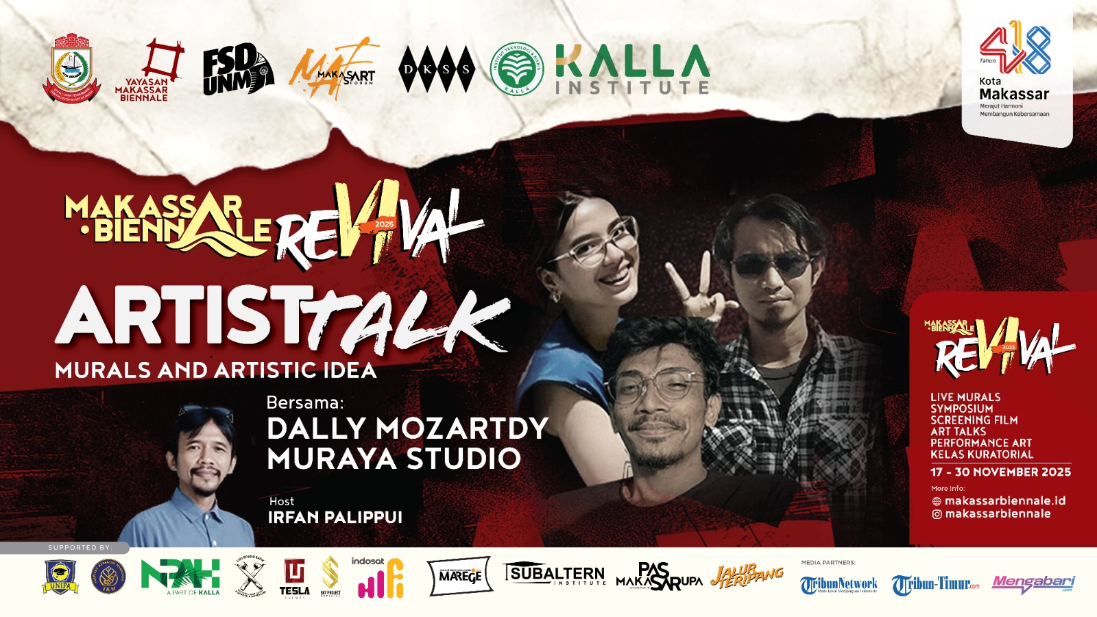 Makassar Biennale 2025: Melampaui "Studium", Mengejar "Punktum" di Balik Dinding Beton